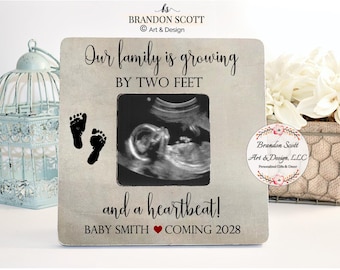 Ultrasound Picture Frame: Personalized Pregnancy Announcement, sonogram frame, pregnancy reveal