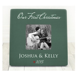 Our First Christmas Personalized frame Personalized Wedding Christmas Wedding Gift Wedding Frame Christmas Gift for Boyfriend Girlfriend