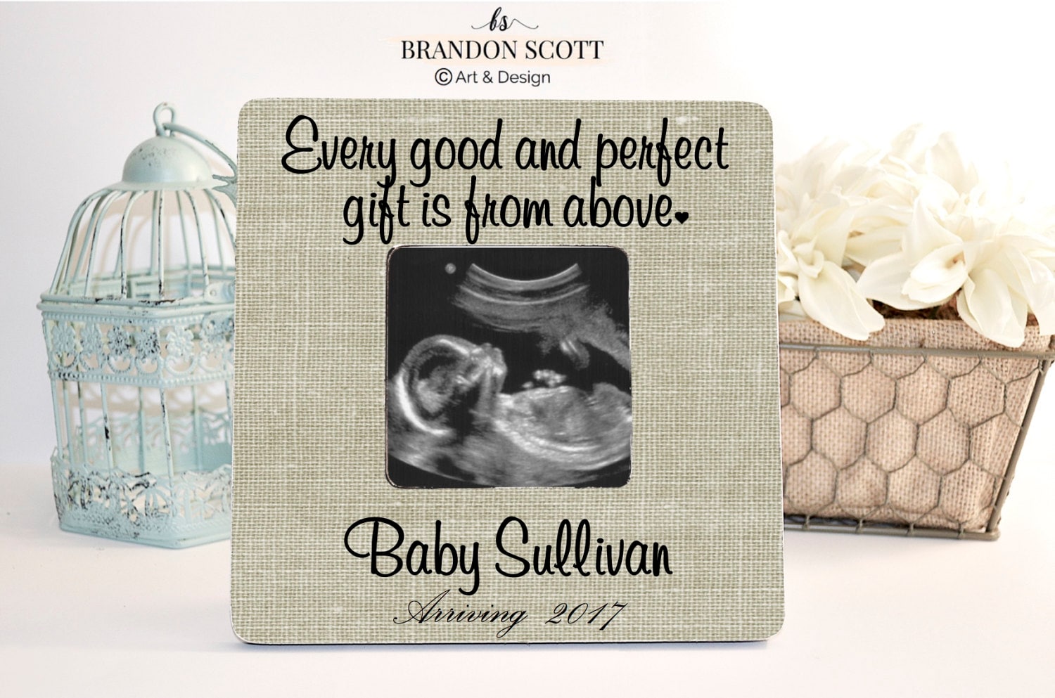 Pregnancy Reveal Frame, Every Good And Perfect Gift Is From Above Pic…