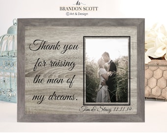 Personalized Wedding Frame: Thank You Gift for Groom's Parents