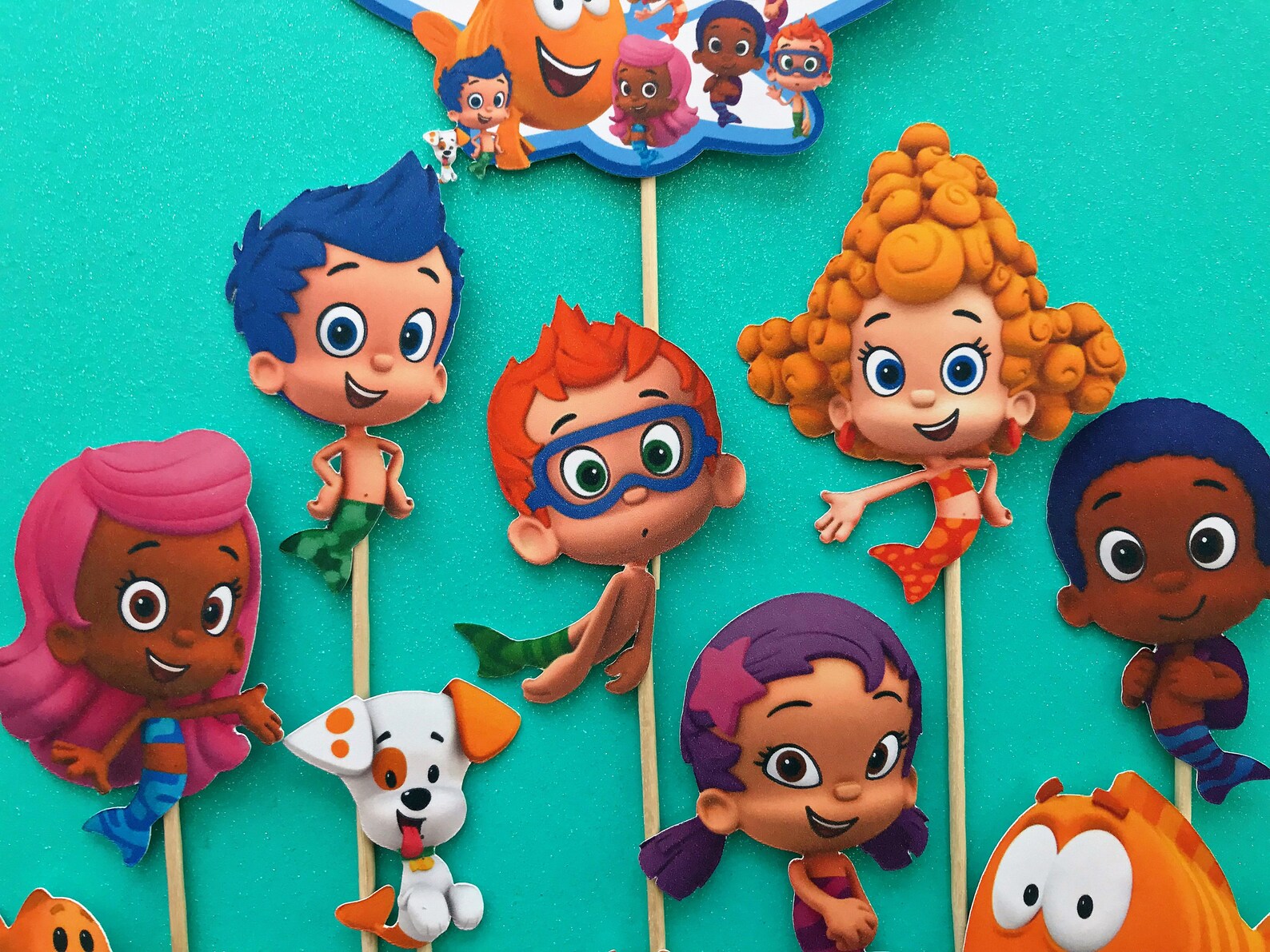 bubble-guppies-cupcake-toppers-bubble-guppies-birthday-etsy