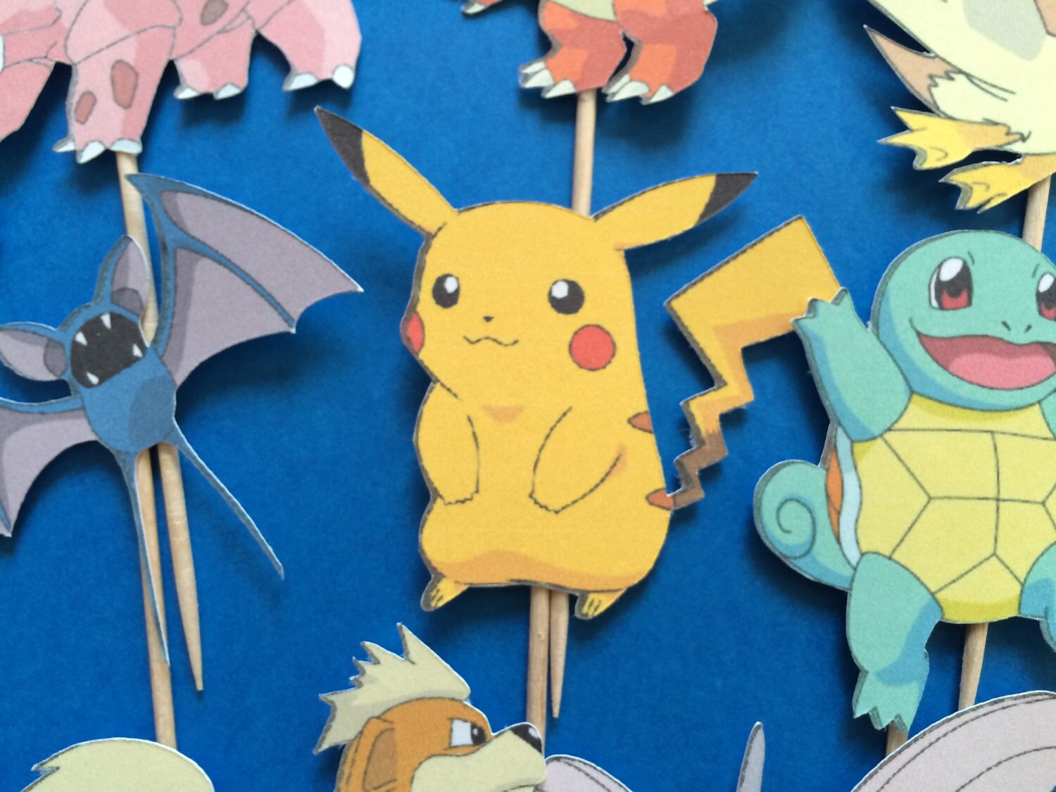 Pokémon Cupcake Toppers Pokémon Cake Toppers Pokémon Party Etsy Australia