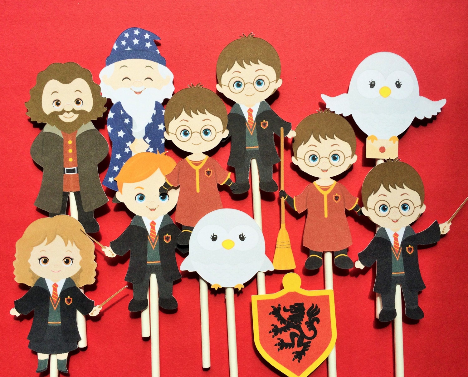 Harry Potter cupcake toppers 12 Harry Potter inspired cupcake Etsy