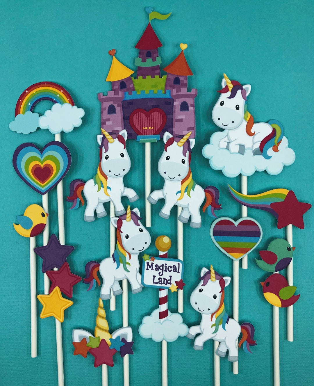 Unicorn Cupcake Toppers, Unicorn Theme, Unicorn Party, Unicorn Birthday