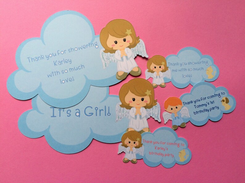 Angel Cupcake Toppers 11 Angel Toppers Angels Angels Etsy