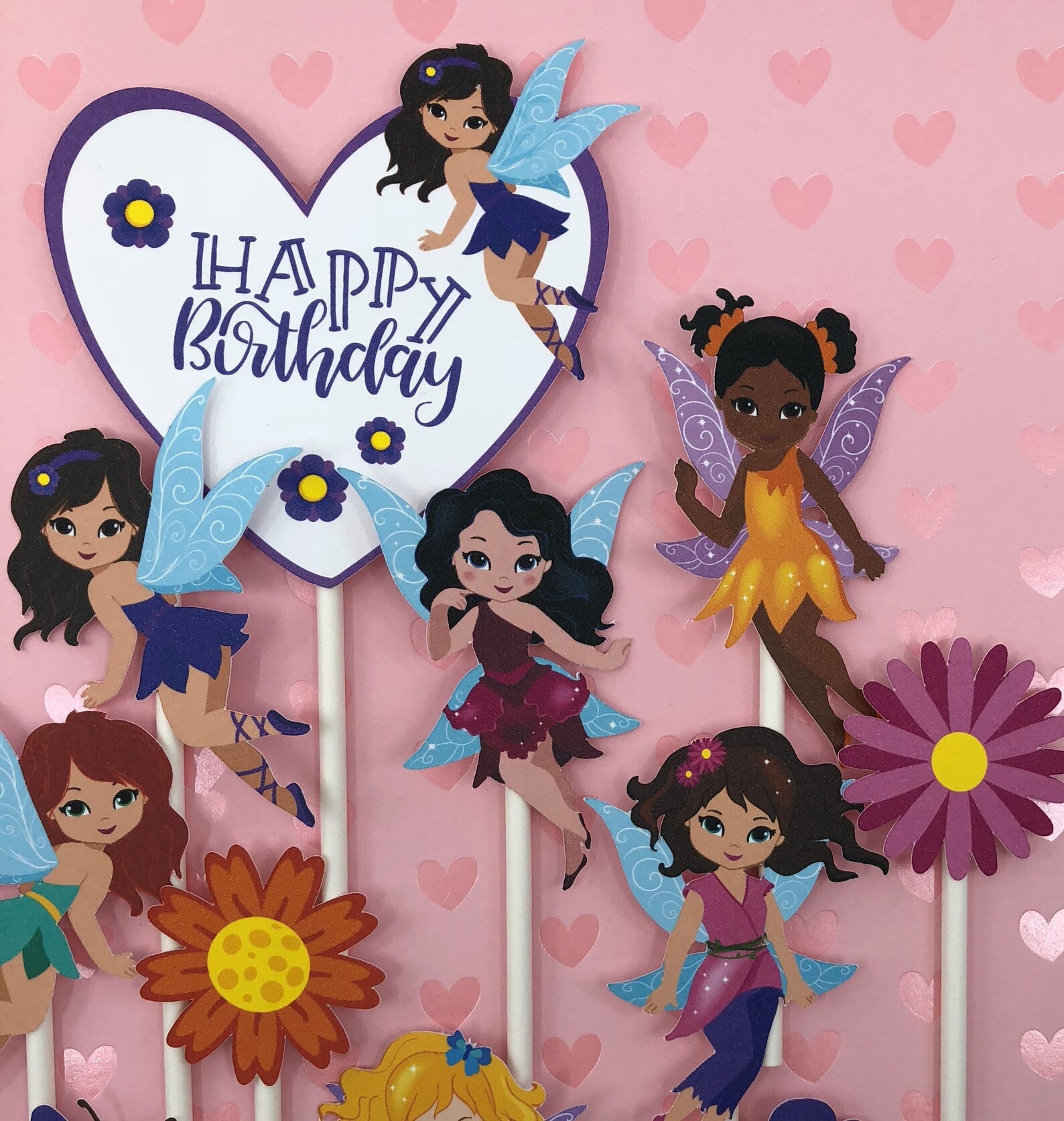 Fairy Cupcake Toppers 12 Fairy Cupcake Toppers Fairy Party Etsy