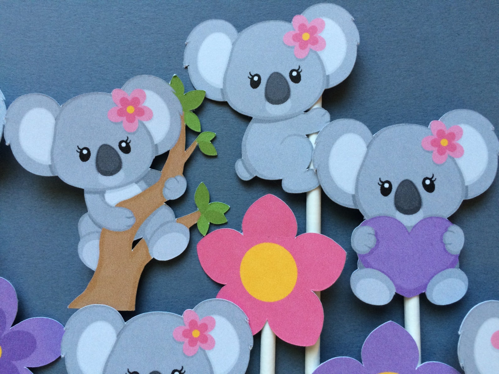 24 X Koala Bären Gemischt Neuheit Oblatenpapier
