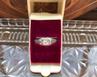 antique engagement ring box