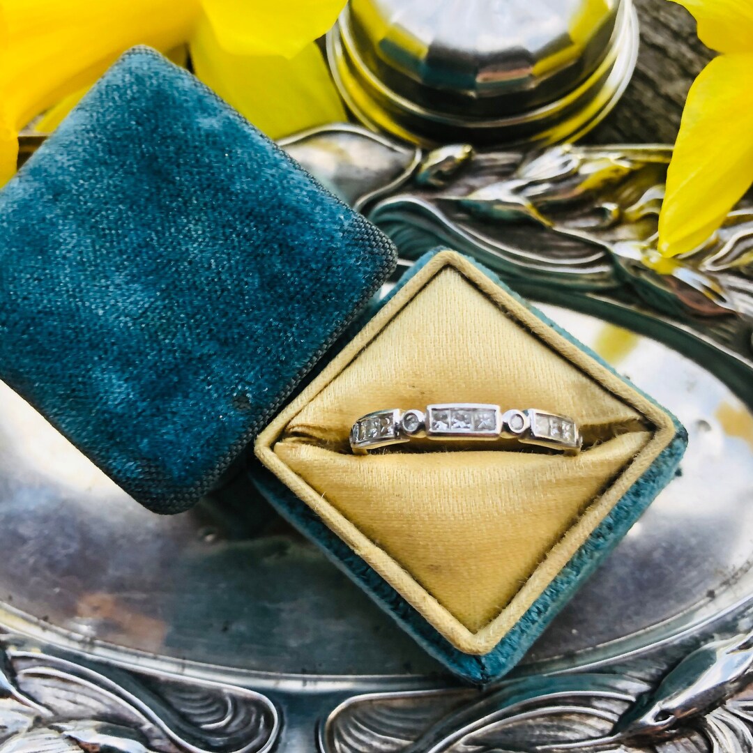 Diamond Anniversary Band, Diamond Wedding Band, White Gold Wedding Band