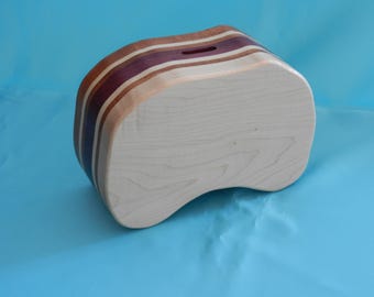 Wood Piggy Bank A