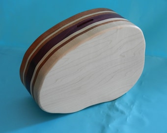 Wood Piggy Bank B
