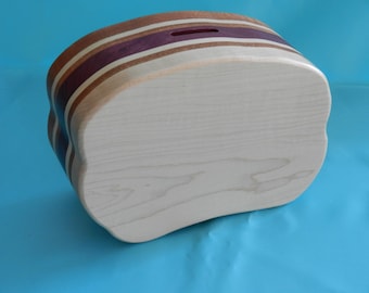 Wood Piggy Bank C