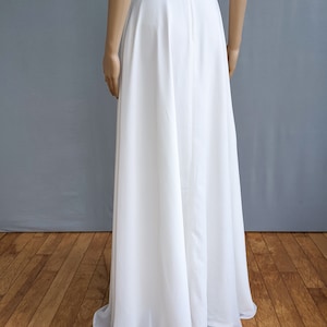 Chiffon bridal skirt, classic boho wedding, maxi chiffon skirt, plus size brides, elegant modern bride, beach wedding skirt image 6