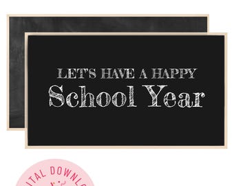 Frame TV Art | Happy School Year {Customized Sign for School Year, Back to School, Teacher Parent, Digital Download}