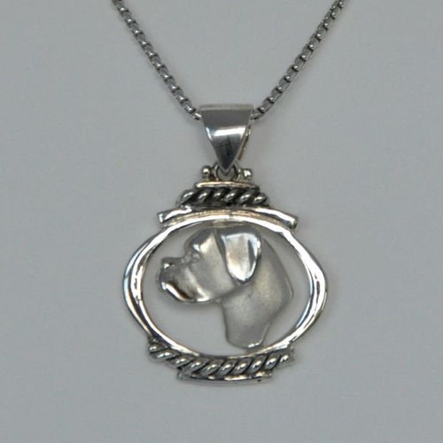 Boxer Dog Jewelry Pendantsterling Silverpersonalized Pet Etsy