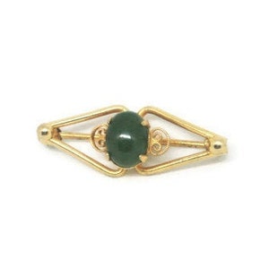 Ekelund 12K GF Delicate Tiny Jade Pin