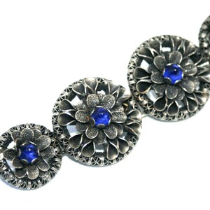 Victorian Sterling Silver Mesh Belt Buckle