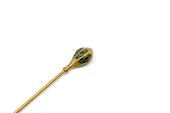 Victorian Moorish Textured Hat Pin, 1900s Hat Pin… - image 9