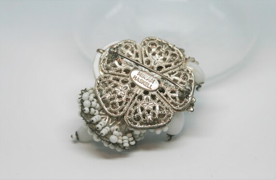 Signed Large Miriam Haskell Moonstone Structural … - image 9