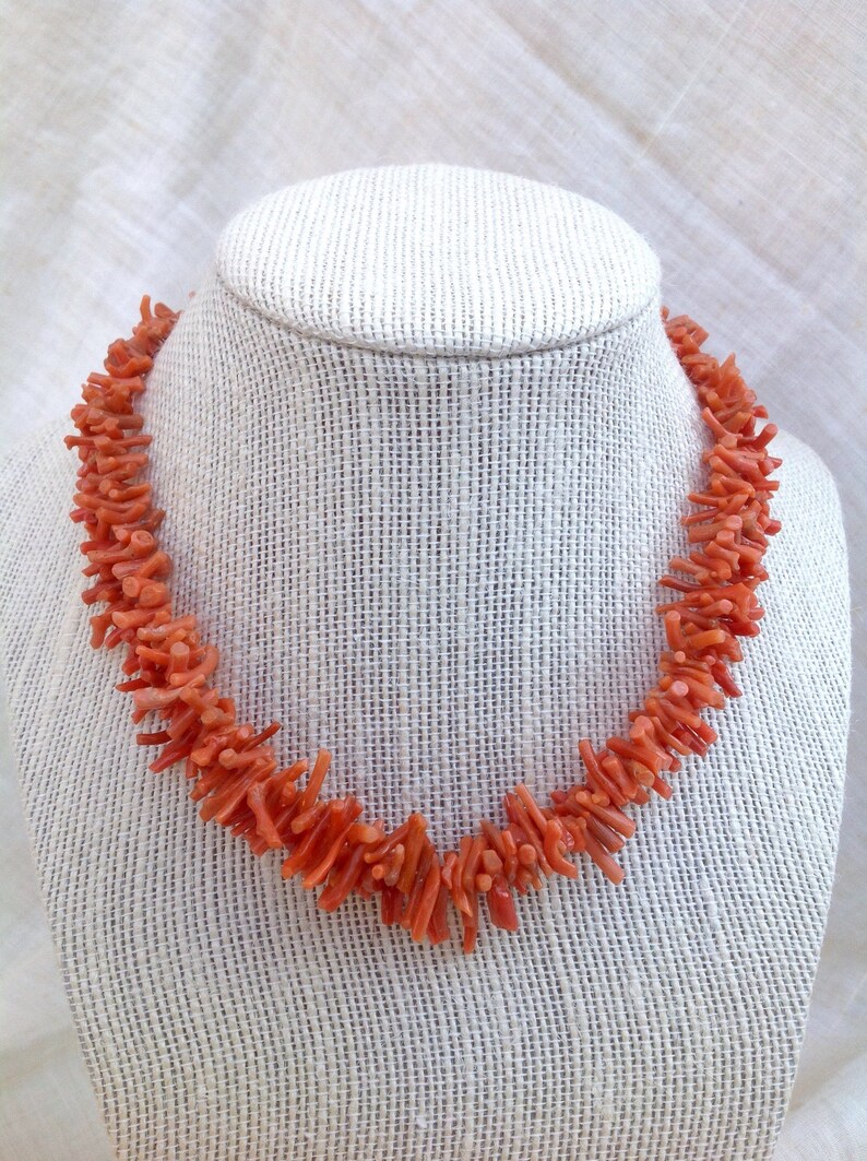 REAL Branch Coral Necklace Etsy
