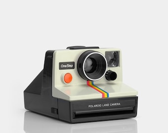 Polaroid SX-70 One Step Rainbow White Instant Camera