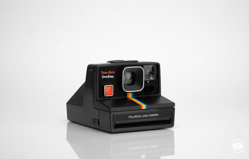 Polaroid One Step Time Zero Black Rainbow SX-70 Camera ...