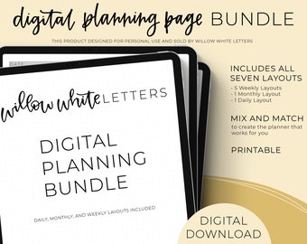 Digital Planner Page Bundle