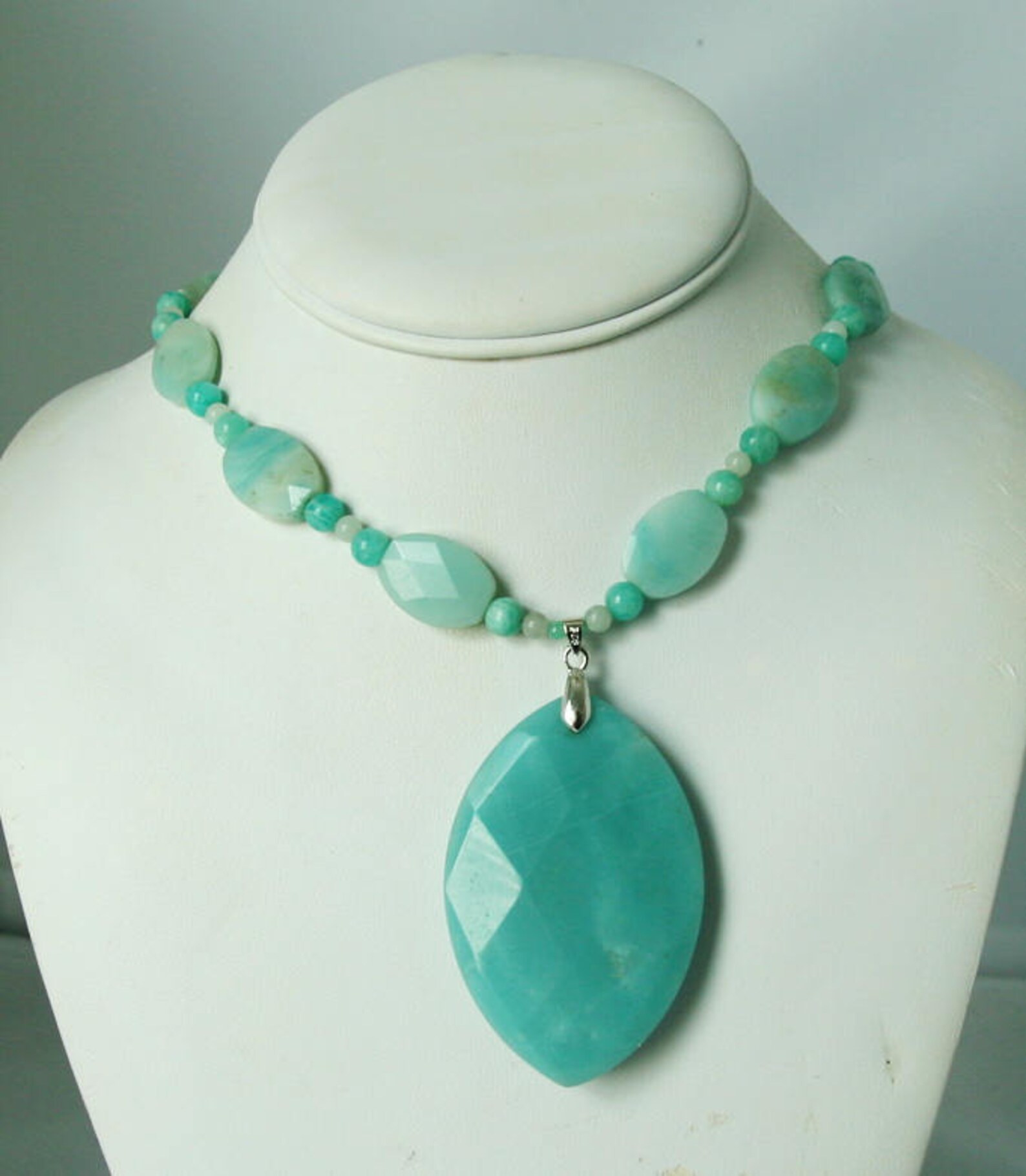 Amazing Amazonite Necklace Etsy