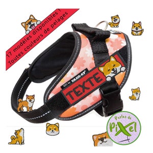 AKITA SHIBA Patch écusson ou bandeau brodé  à personnaliser pour customiser différents supports textiles