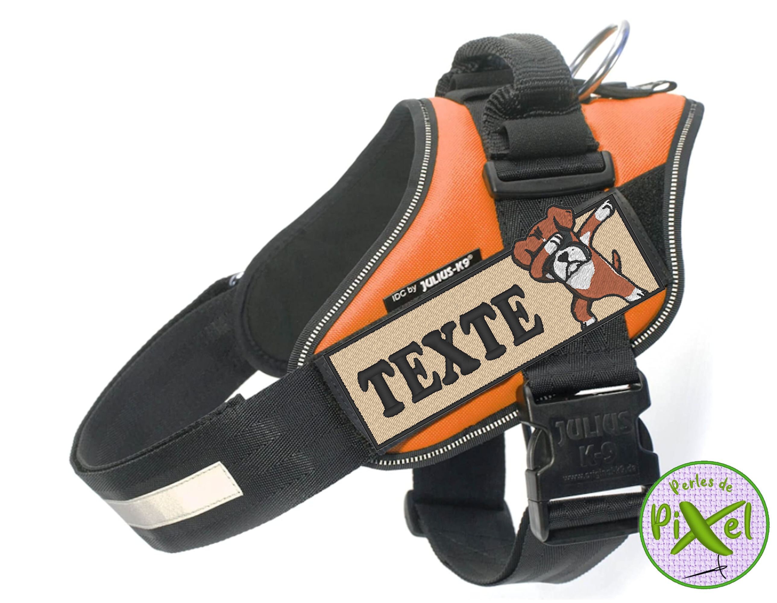 Bandeau Boxer Pour Customiser Le Harnais, Collier de Son Animal ou Ses Vêtements