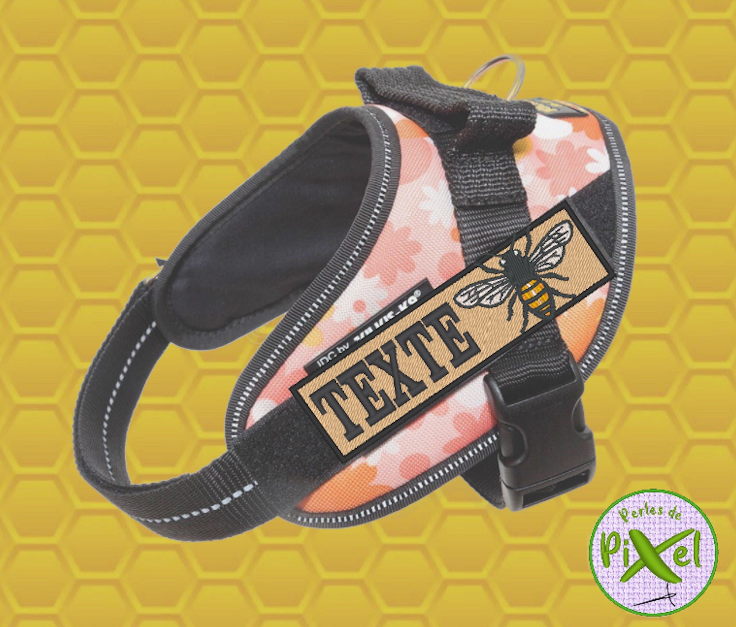 Patch Brodé Auto Agrippant Thermocollant ou à Coudre Pour Harnais Chien Customisation de Vêtements T