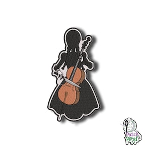 WEDNESDAY Wednesday Addams Stickpatch zum Individualisieren verschiedener Textilträger