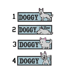 BERGER BLANC Berger Blanc Suisse patch écusson broderie pour customiser des vêtements ou le harnais de votre chien
