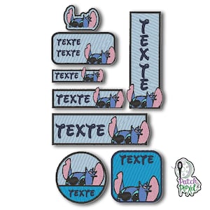 STITCH-Stickerei-Patch zum Anpassen verschiedener Textilträger oder Accessoires für Geschirr, Kragen, Körbe