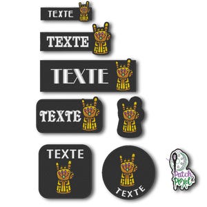 THANOS GLOVE embroidery patch to identify your pet's harness or personalize clothing