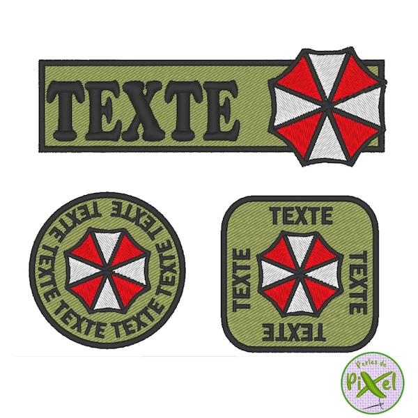 UMBRELLA CORPORATION Resident Evil embroidery patch to customize clothing, accessories, harnesses...