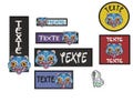 TIGER Derpy Patch badge or embroidered headband to customize different textile supports product logo