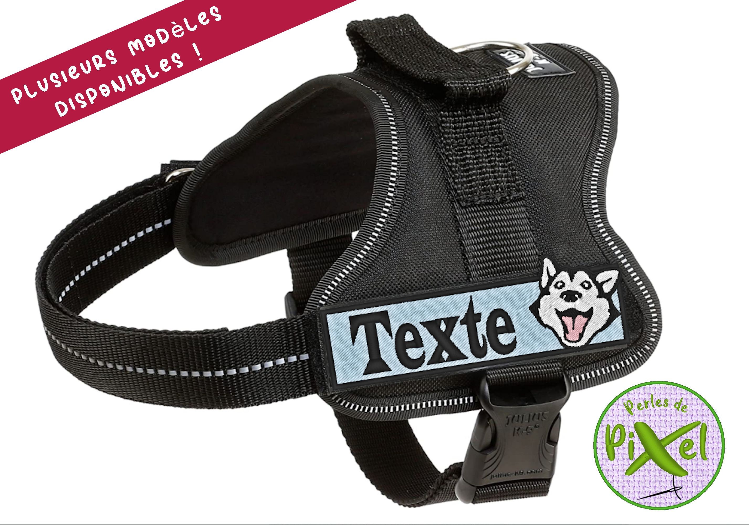 Patch Brodé Husky Malamute Pour Customiser Les Vêtements ou Harnais Chien Nordique de Traineau