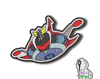 GOLDORAK ship embroidered patch badge