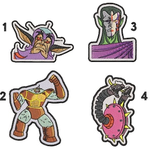 GOLDORAK CHARACTERS embroidery patch badge to customize all types of textile supports