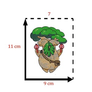 KOROGU Korok Zelda embroidery patch for customization of various textile supports, clothing, school bags, backpack, shoes, jacket image 5