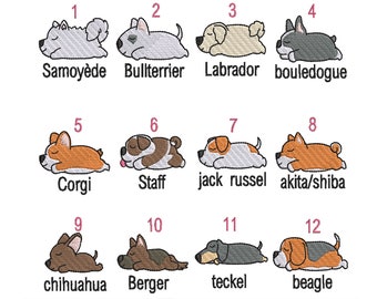 Sleeping Dog patch, embroidered label/badge for customizing various textile items