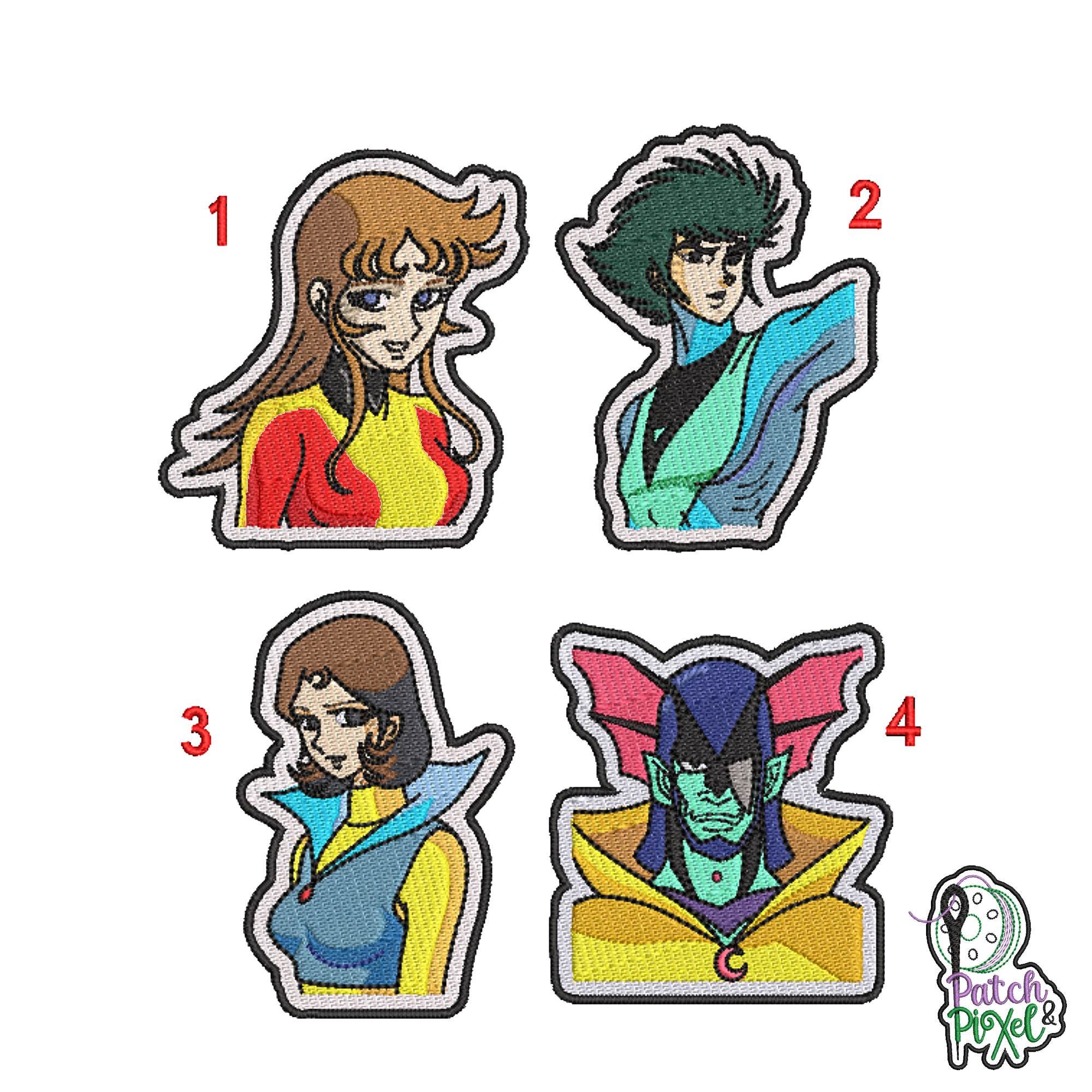 GOLDORAK Cartoon Characters Embroidered Patch Badge