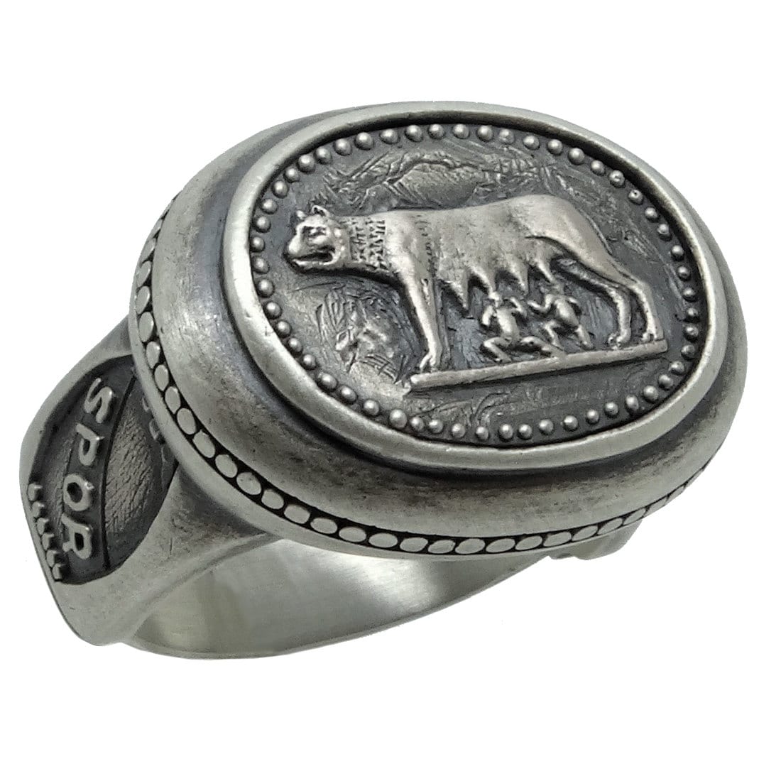 BORUO - Anillo de plata de ley 925 con símbolo infinito de alto pulido