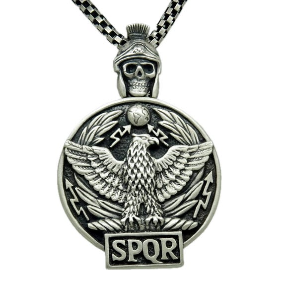 Tangpoet Collana Uomo Con Ciondolo Teschio E Martello Norreno, In Argento 925, Stile Retrò