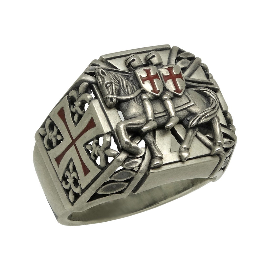 Medieval Templar Ring Crusader Cross Uncovering Medieval Secrets