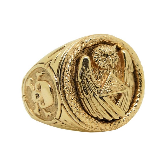 Illuminati gold best sale ring