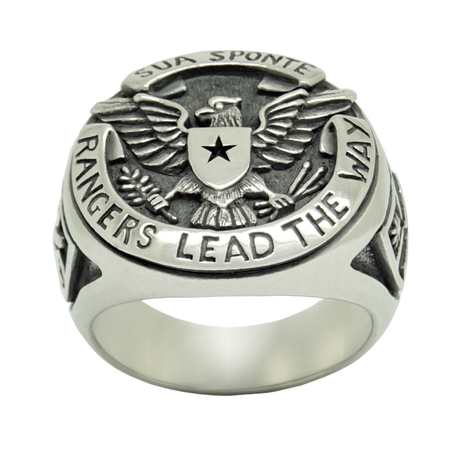 Rangers Sterling Silver 925 Men’s Ring Army 75th Ranger Regiment Sua ...