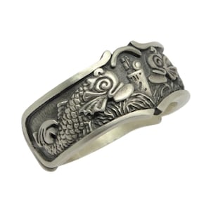 Submarine Warfare Navy Sterling Silver 925 Men Band Ring Handcrafted US Army Gift