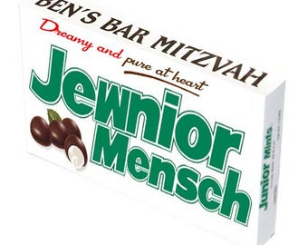 JEWNIOR MENSCH - Theatre Size Personalized Candy Wrappers
